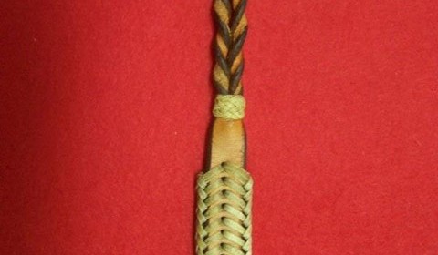 Rawhide Bosalita braided with horse hide with hanger