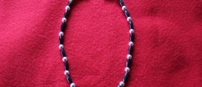 Sterling Silver Beaded Necklace with Buffalo Horn Beads